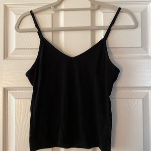 Black tank top
